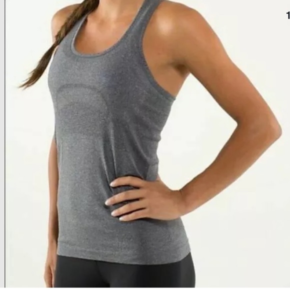 lululemon athletica Tops - Lululemon swiftly tech gray Racerback